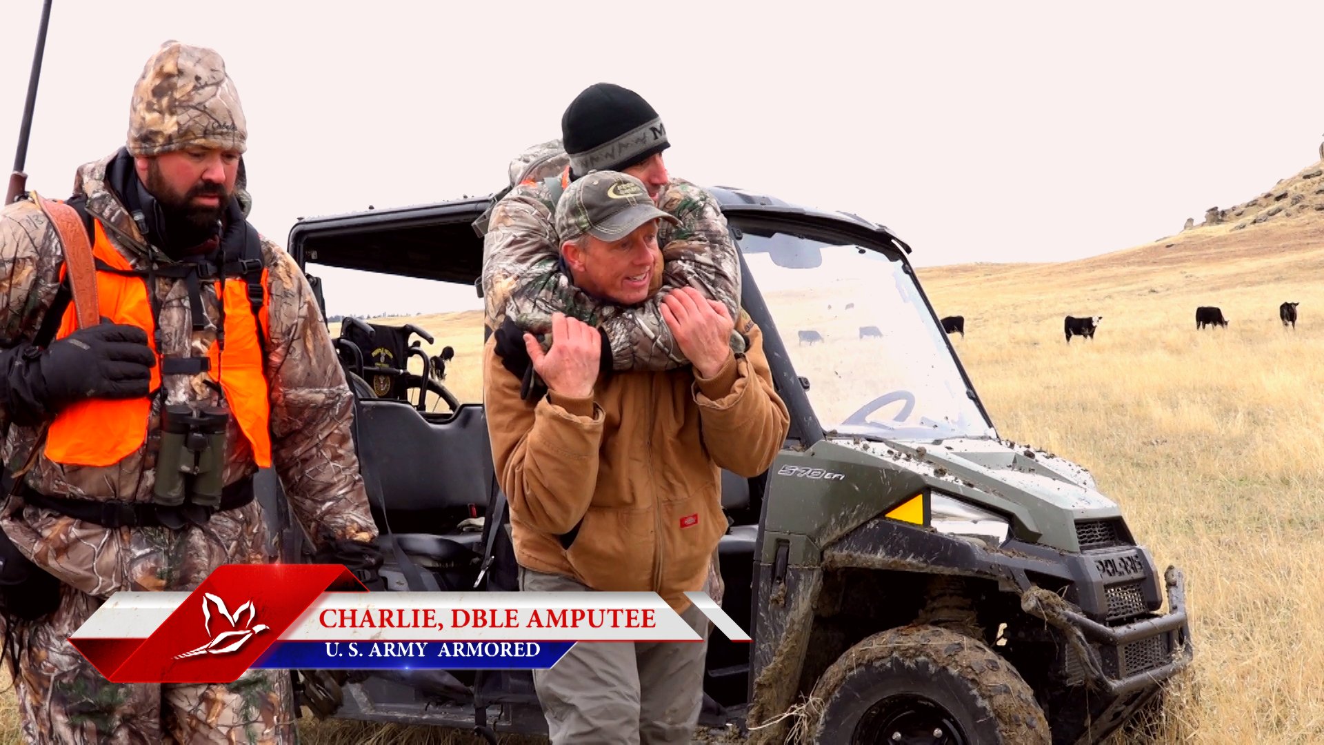 Charlie - Double amputee U.S. Army veteran on successful hunting trip